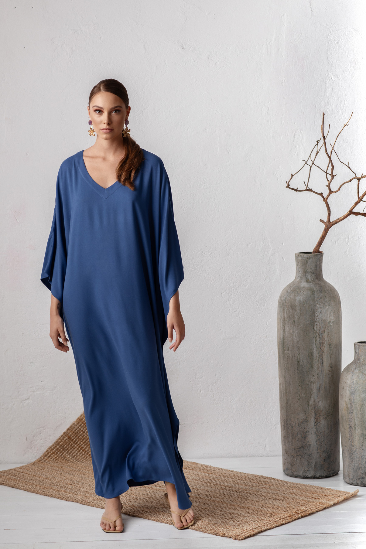 viscose kaftan dress